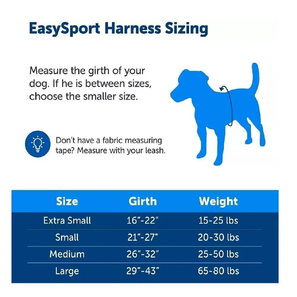 PetSafe EasySport Dog Harness Padded/Handle/Reflective‎ Piping-Medium, Pink